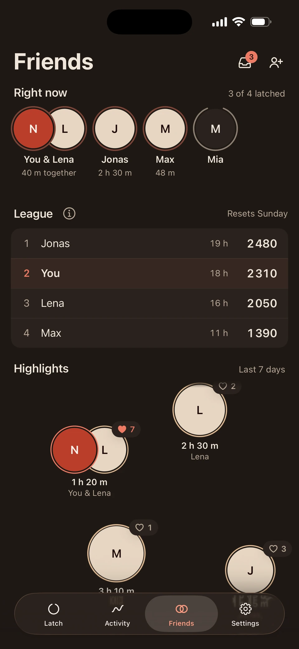FocusLatch app screen
